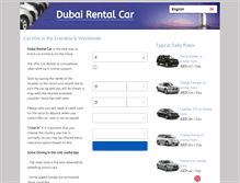 Tablet Screenshot of dubairentalcar.com